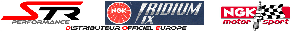 NGK IRIDIUM LASER PLATINUM high performance spark plugs cheap at STR Performance - international delivery dom tom number 1 in France